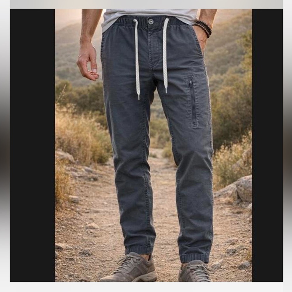 Vuori Ripstop Climber Pants Drawstring Men’s Charcoal Gray Grey Size Medium